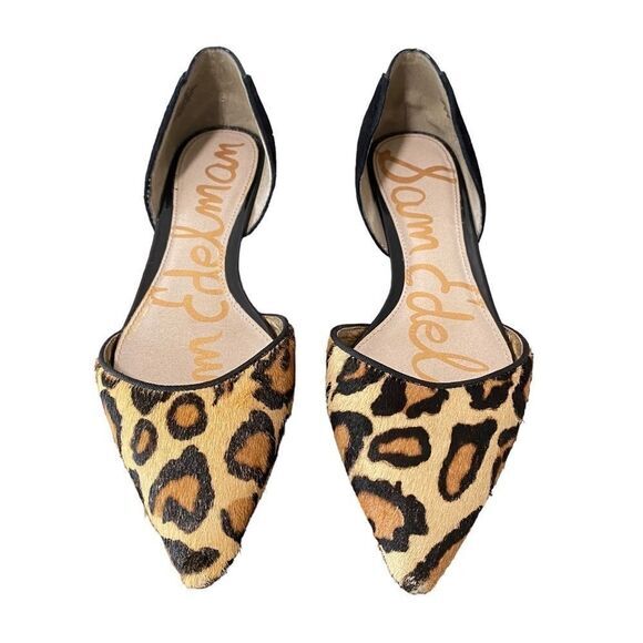 Sam Edelman leopard Riley d'orsay flats women’s size 6 - Picture 4 of 9